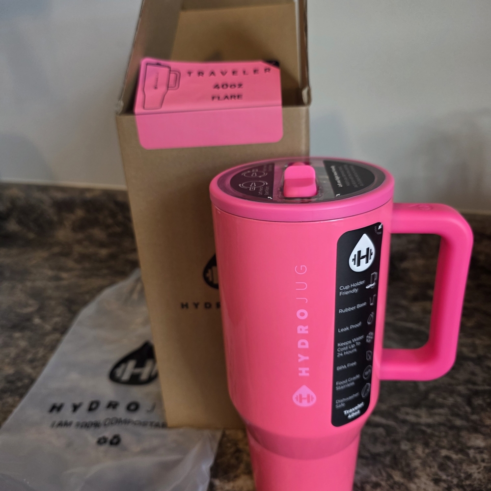 HydroJug Flare Pink Travel Cup